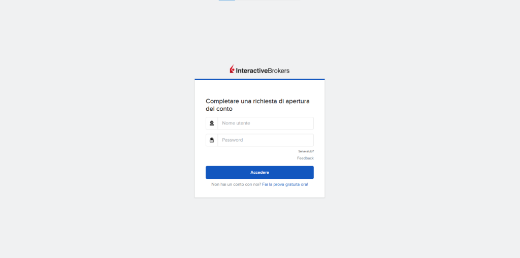 Come registrarsi su Interactive Brokers